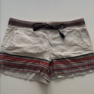 LOFT Linen Patterned Shorts